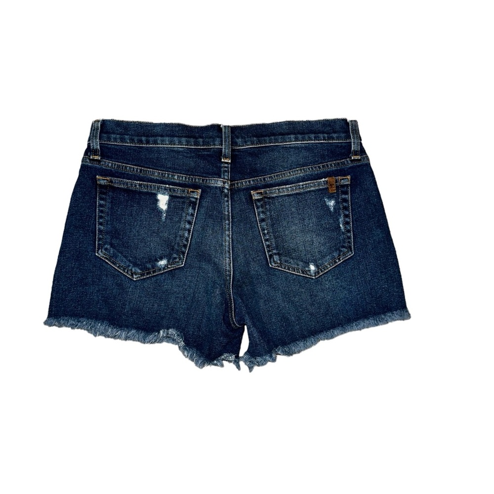 Joe’s Jeans 4 Inch Cut Off Distressed Dark Wash Denim Shorts Women’s 28 - Picture 2 of 5